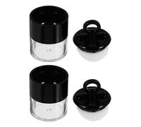 LRXIYODE 2Pcs Mini Loose Powder Box Refillable Portable Powder Subpackaging Case Lightweight Travel Storage Container for Cosmetic Foundation