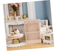 LRXIYODE 2pcs Miniature Wooden Wall Cabinet Vintage Style for Dollhouse DIY Japanese Inspired Rustic Storage Shelf Accurate Scale Dollhouse Accessory for Kitchen Living Room Decor