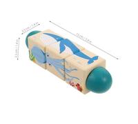 LRXIYODE 2pcs Montessori Rotating Spin Block with Colorful Wooden Animal Puzzle Educational Early Learning for Cognitive Development and Hand Dexterity Training