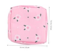 LRXIYODE 2pcs Oxford Cloth Sanitary Towel Storage Bag with Zipper Portable Pouches for Travel School Office Multifunctional Capacity for Pads Coins Keys Cosmetics Lightweight and Easy to