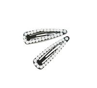 LRXIYODE 2pcs Pearl Snap Hair Barrettes for Chic Elegant Hair Clips for Bangs Ponytail Versatile Styling Accessories for Daily Outfits