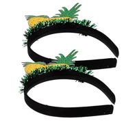 LRXIYODE 2pcs Pineapple Shaped Hairband Lightweight Fruit Headband for Beach Party and Family Gifts Lovely Headgear for Women