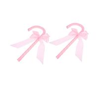 LRXIYODE 2Pcs Pink Dance Cane Props for Jazz Performance and Role Play, ’S Walking Stick for Halloween Costume and Party Accessories