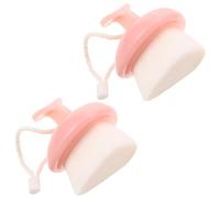 LRXIYODE 2pcs Pink Heart-Shaped Handle Facial Cleansing Brush for Deep Pore Cleaning, Soft Bristle Manual Face Scrubber Brush for Skin Care and Massage, Suitable for Daily Face Exfoliation