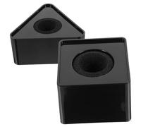 LRXIYODE 2pcs Portable Mic Logo Flag Station Triangle and Square Shapes Stable Design for Interview Microphones for Broadcasting Corporate Meetings Press Conferences Lightweight and Easy to