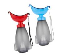 LRXIYODE 2pcs Rocket-Shaped Portable Baby Potty Travel Urinal for Kids Leakproof 600ml Pp Pee Bottle for Toddlers on Camping and Car Trips