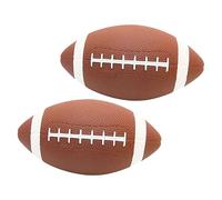 LRXIYODE 2Pcs Rugby Ball Inflatable Training Ball for Enhance Hand Eye Coordination Athletic Skills for Outdoor Team Games Practice