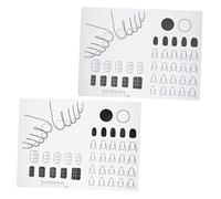 LRXIYODE 2Pcs Silicone Nail Art Practice Mat Manicure Coloring Cushion for Salon Supplies Soft Texture for DIY Nail Techs and Professional Use