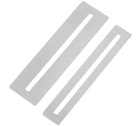 LRXIYODE 2pcs Silver Metal Fingerboard Fret Protectors for Guitar and Bass Luthier Tool for Fret Removal and Fingerboard Protection Suitable for Mandolin and Ukulele Works