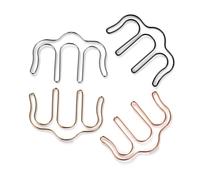 LRXIYODE 2pcs Silver Metal Music Book Clips Shape Hollow Out Page Holders for Music Piano Tabs Stationery Bookmarks for Musicians and Students