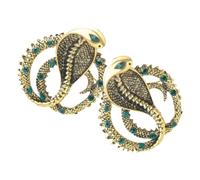 LRXIYODE 2pcs Snake Brooch Pin Elegant Rhinestone Lapel for Clothing Scarves and Hats Lightweight Resistant Accessories for Stylish Outfit