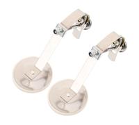 LRXIYODE 2pcs Snare Drum Mute Muffler Metal Felt Pads for Volume Reduction Compatible Various Drums for Practice Live Performance