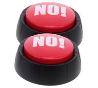 LRXIYODE 2pcs Sound Button Yes/no Voice Noise Maker Prank Buttons for Party Favors and Stress Relief Games Red without Batteries Suitable and Adults