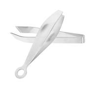 LRXIYODE 2pcs Stainless Steel Pig Hair Tweezers Flat Practical Kitchen Goose Hair Remover Fish Bone Tweezer for Cooking and Cleaning