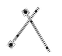 LRXIYODE 2pcs Stainless Steel Pipe Mount for Antennas Outdoor Wireless Bridge Bracket Wall Mount Weather-Resistant Security Monitoring Pole Bracket for Continuous Signal Stability and