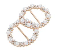 LRXIYODE 2pcs Stylish Scarf Clips Heart Shaped Pearl Bow Tie Rhinestone Clothing Corner Button for Women Versatile T Shirt Tie Ring Buckle Fashion Accessories for Shawls and Wraps