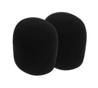 LRXIYODE 2pcs Thickened Microphone Sponge Covers Washable Windscreens for Handheld Mics Breathable Elastic Mic Wind Muff Protectors Suitable for Household Ktv and Studio Use