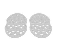 LRXIYODE 2pcs Tpe Flexible Curly Hair Brush Set, White Curling Comb for Afro Curls, Volumizing Twist Curl Hair Comb for Home and Professional Salon Styling