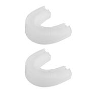 LRXIYODE 2pcs U-Shape Toothbrush Head Silicone Replacement Portable Toothbrush Head Clean Tooth Surface Oral Care Accessory for Travel and Home Use