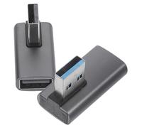 LRXIYODE 2pcs USB Male to Female Converter Adapter Right Angle Design for Tight Spaces for Connecting USB Devices to Laptops Printers Cameras and More