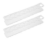 LRXIYODE 2pcs Vial Holder Acrylic Pill Bottle Organizer Peptide Vial Organizer Acrylic Holder Case Transparent