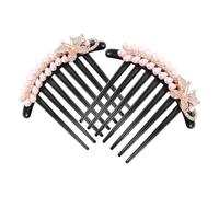 LRXIYODE 2pcs Vintage Wedding Hair Combs with Imitation Pearls and Rhinestones Elegant Bridal and Bridesmaid Hair Accessories for Women and Decorative