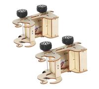 LRXIYODE 2pcs Voice Controlled DIY Stem Car Kit for Engineering Car Model for Science Education Indoor Outdoor Assembly Enhancing Logical Thinking and Problem Solving Skills