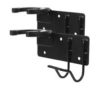 LRXIYODE 2pcs Wall-mounted Microphone Hook Stand Metal Mic Rack Holder for Ktv Household Broadcasting Studio Storage