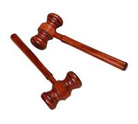 LRXIYODE 2pcs Wooden Judge Hammer for Boys Educational Role Play Mallet to Hand Eye Coordination Dexterity and Manipulation Skills Beat Gift