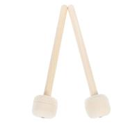LRXIYODE 2pcs Wool Felt Drumsticks Wooden Handle Soft Mallet Drum Hammer for Percussion Practice and Live Performance