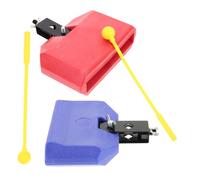 LRXIYODE 2sets Drumsticks Cowbell for Drum Set Beginner Percussion Kit Accessory Silent Drum Sticks for Latin Drumming