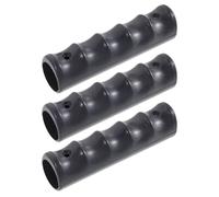 LRXIYODE 3 Pairs Non-slip Plastic Walker Handle Covers with Double Channel Construction, Secure Grip Hand Grips for Rollators and Crutches, for Daily Use and Care Facilities