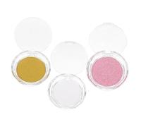 LRXIYODE 3 Pcs Eyelash Storage Boxes with Glitter Card Bottoms Portable False Lash Organizer Compact Travel Carry Case for Women Makeup Artists