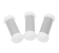 LRXIYODE 3-pcs White Foot File Roller Head Replacement Set, Pedicure Kit Refill Rollers for Electric Callus Remover, Replacement Pedicure Foot File Refills for Hard Skin Care