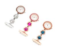LRXIYODE 3 Pcs Zinc Alloy Pocket Watch for Elderly and Children with Precise Time Keeping and Simple Operation, Modern Style Nurse Accessories Suitable for A Wide Range of Color