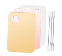 LRXIYODE 3 Sets Makeup Mixing Palette Set with Spatulas for Foundation and Eyeshadow Includes and Transparent Acrylic Versatile Makeup and Personal Use