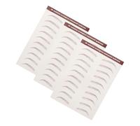 LRXIYODE 3 Sheets Eyebrow Tattoo Stickers Self-adhesive Realistic Eyebrow Transfers for Natural Look Easy Application Travel-friendly Makeup