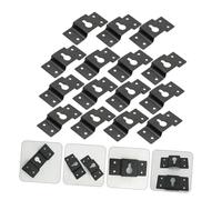 LRXIYODE 30 PCS Iron Speaker Hanger Brackets U-shaped Wall Mount Hooks for Surround Sound Box Rear Hanging Accessories Thick Plate Design