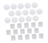 LRXIYODE 30pcs DIY Eyeshadow Palette Metal Stickers Strong Adhesion Small Round and Square Shapes for Custom Eye Shadow Pallets Women Makeup Tape