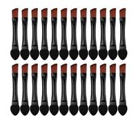 LRXIYODE 30pcs Double-ended Makeup Brush Synthetic Fiber Angled Eyebrow Eyeliner Brush Portable