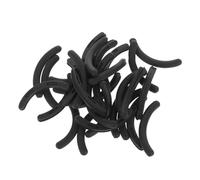 LRXIYODE 30pcs Eyelash Curler Replacement Pads Rubber Cushion Refills with Storage Box for Women High Elasticity Eye Lash Curler Strips Black for Comfortable Curling