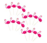 LRXIYODE 30pcs Hawaiian Themed Cake Picks Simple Design Party Cake Ornaments Creative Decorations for Birthday Wedding and Summer Beach Events