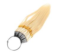 LRXIYODE 30pcs Human Hair Testing Samples 9° Bulk Hair Strands for Supplies and Salon Testing Kit