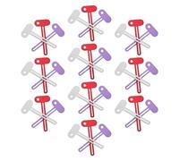 LRXIYODE 30pcs Manual Metal Toothpaste Tube Squeezer Set with Red, Purple, and Silver Rollers - Bathroom Tube Dispenser Tools for Home and Travel Use