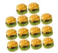 LRXIYODE 30pcs Miniature Faux Burger Decoration Realistic Burger Models for Photography Props Teaching Tools Party Decoration Adorable Fake Food Accessories for Boys and Girls