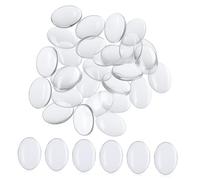 LRXIYODE 30pcs Nail Charts Glass Nail Polish Display Beads for Color Organization and Presentation