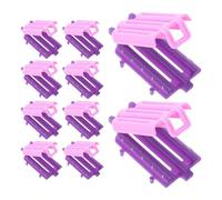 LRXIYODE 30pcs Plastic Perm Rods Hair Curling Rods for Short Hair Roots Volume Clips Spiral Curlers Perm Accessories 2.24x1.18x0.51in