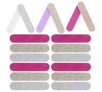 LRXIYODE 30pcs Portable Glitter Nail Files for Gel Polish Good Polishing Effect, Plastic Manicure and Pedicure Tool Set for Travel and Nail Art Learners