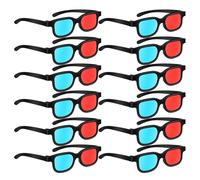 LRXIYODE 30PCS Red and Blue Glasses with Advanced Lens Technology for Movies Games Tv Dvd Viewing Eyeglasses Party Favors for Birthdays Comfortable Fit