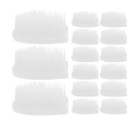 LRXIYODE 30pcs Silicone Toothbrush Head Portable Toothbrushes Head Silicone Nano Dental Cleaning Brush Manual Brush Tooth Training White